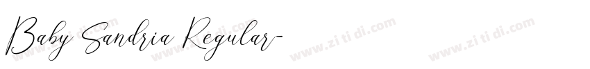 Baby Sandria Regular字体转换